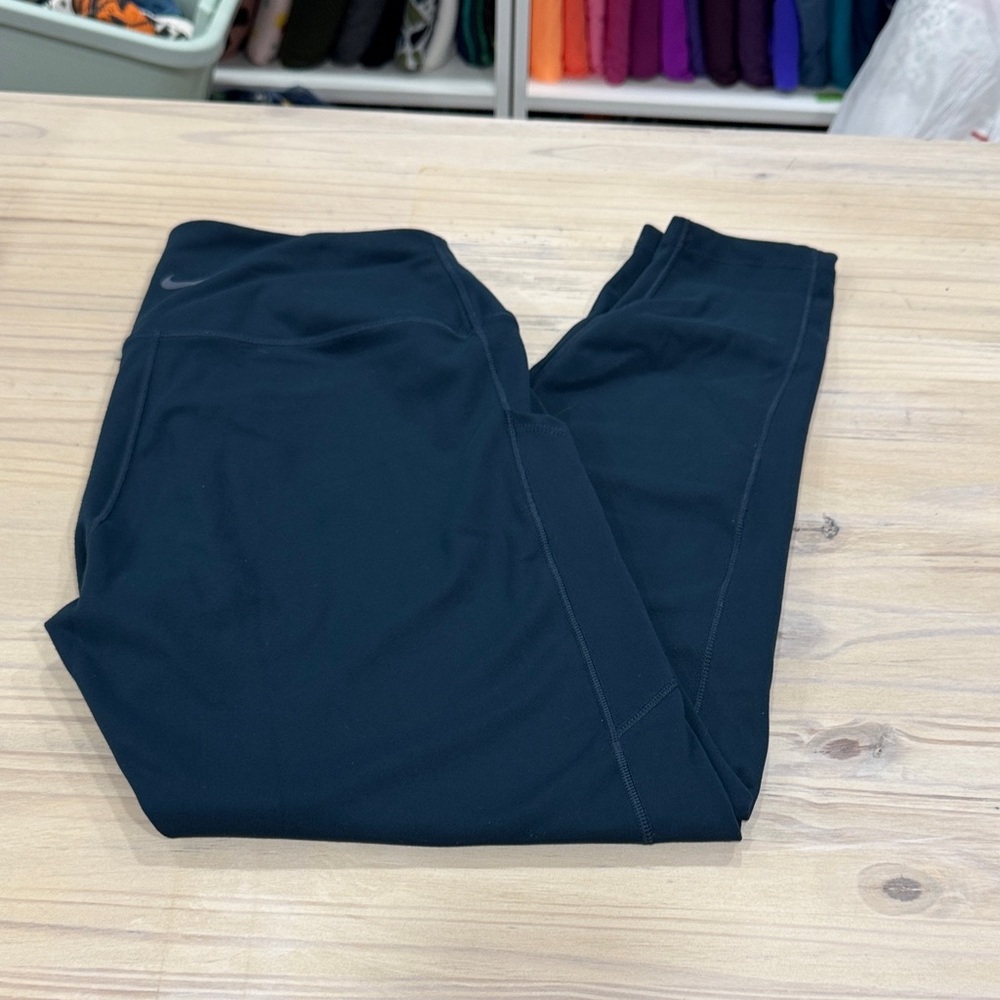 Nike dark greenish blue High-Rise Performance Leggings
